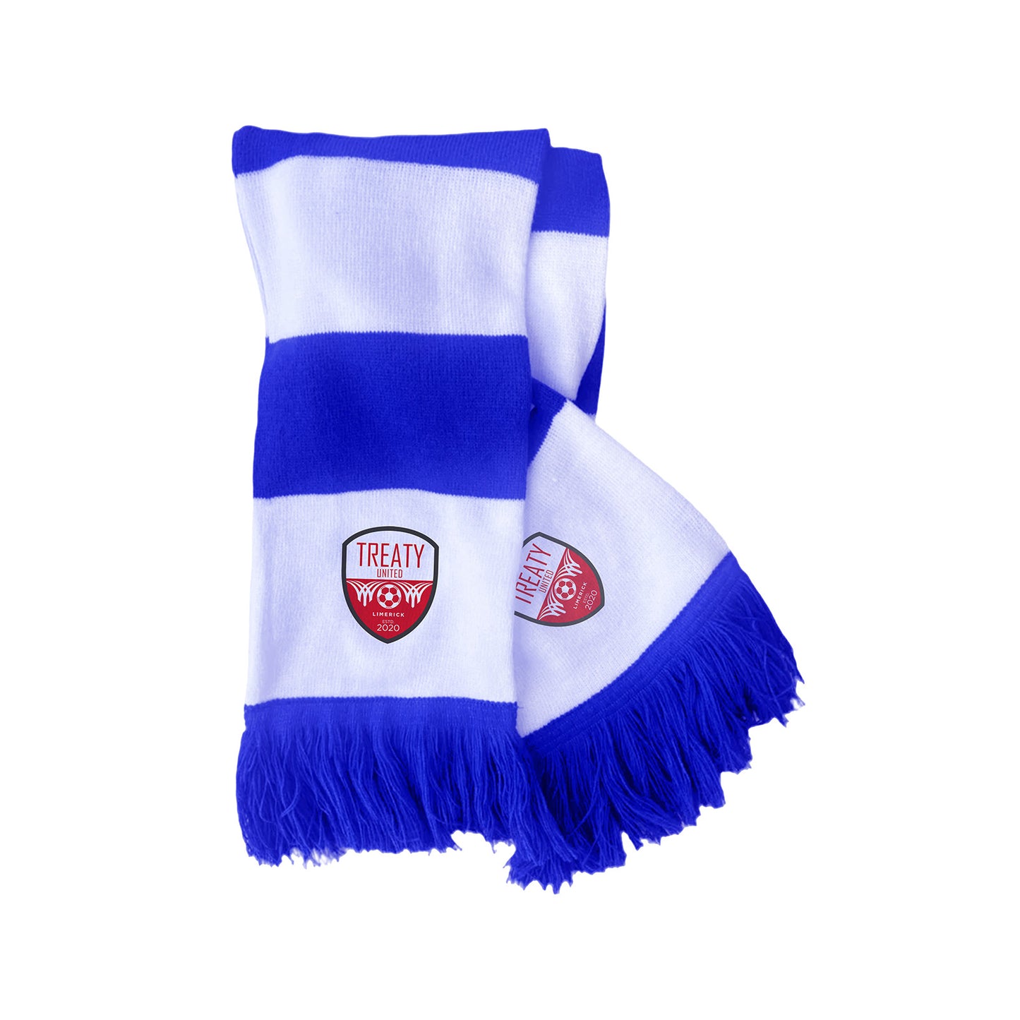 Treaty United FC Blue/White Crested Scarf