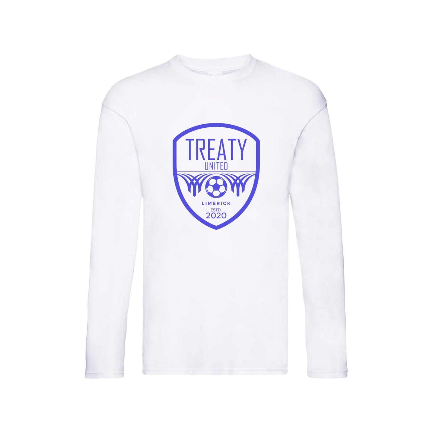 Treaty United FC Long Sleeved Crested T-Shirt WHITE