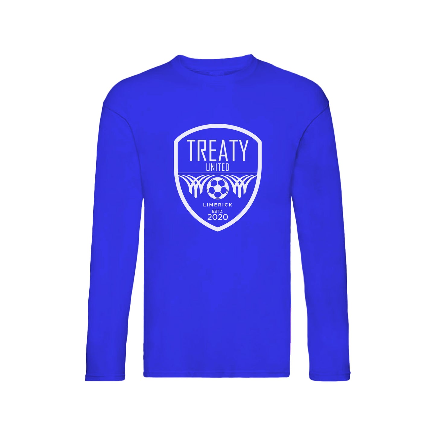 Treaty United FC Long Sleeved Crested T-Shirt BLUE